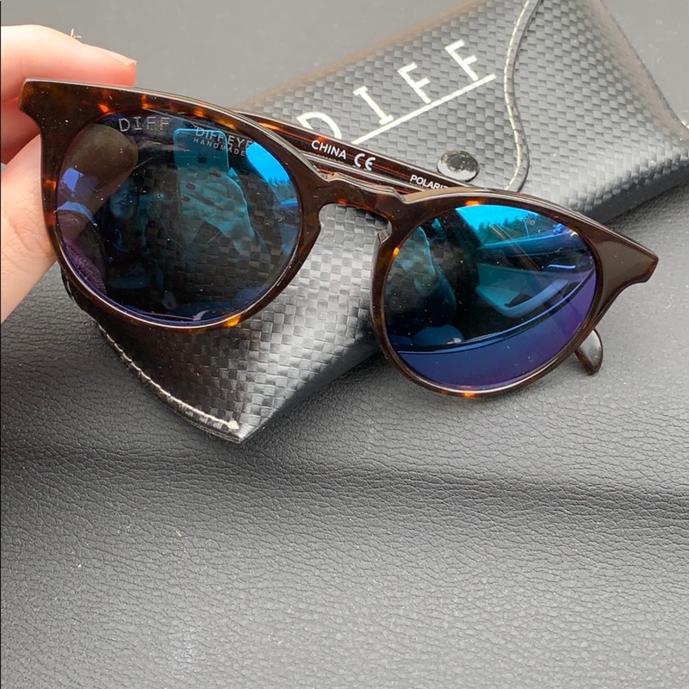 DIFF Polarized Tortoise frame sunglasses